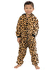 Cheetah Spots Toddler Hoodie Footless Chenille