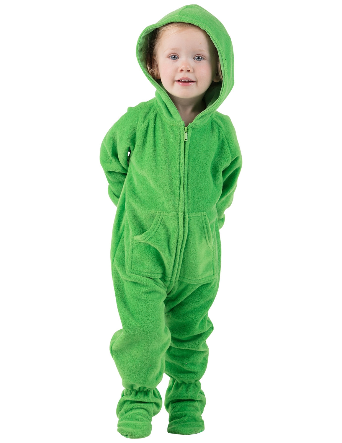 Emerald Green Infant Hoodie Fleece Onesie