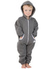 Load image into Gallery viewer, Charcoal Gray Infant Footless Hoodie Onesie